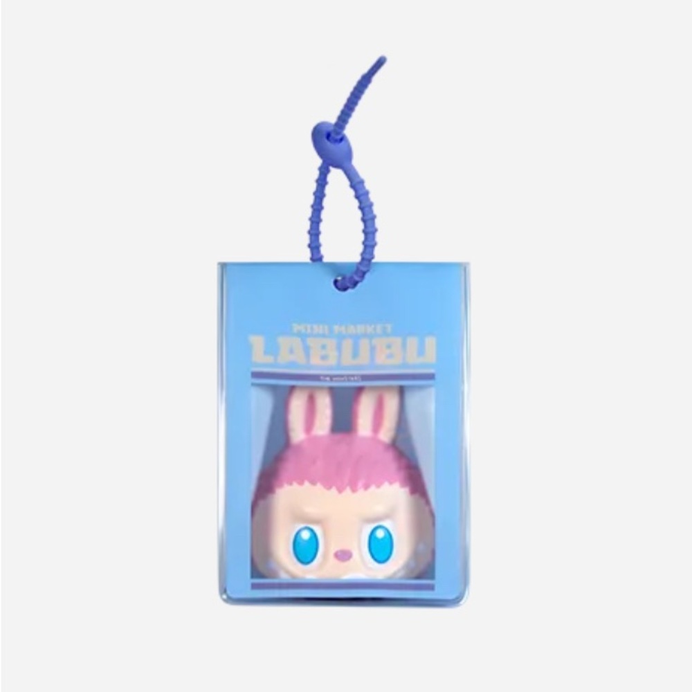 Labubu PopMart The Monsters Wacky Mart Squish Pendant - Milk